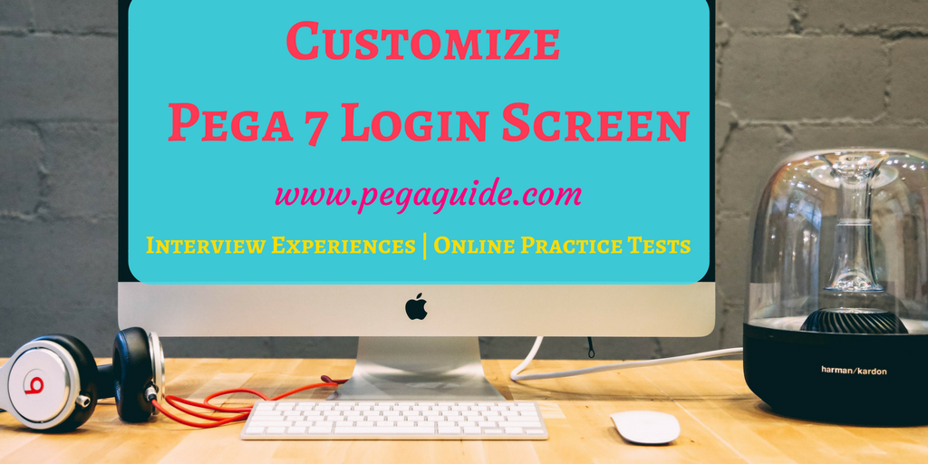 Customize pega login screen