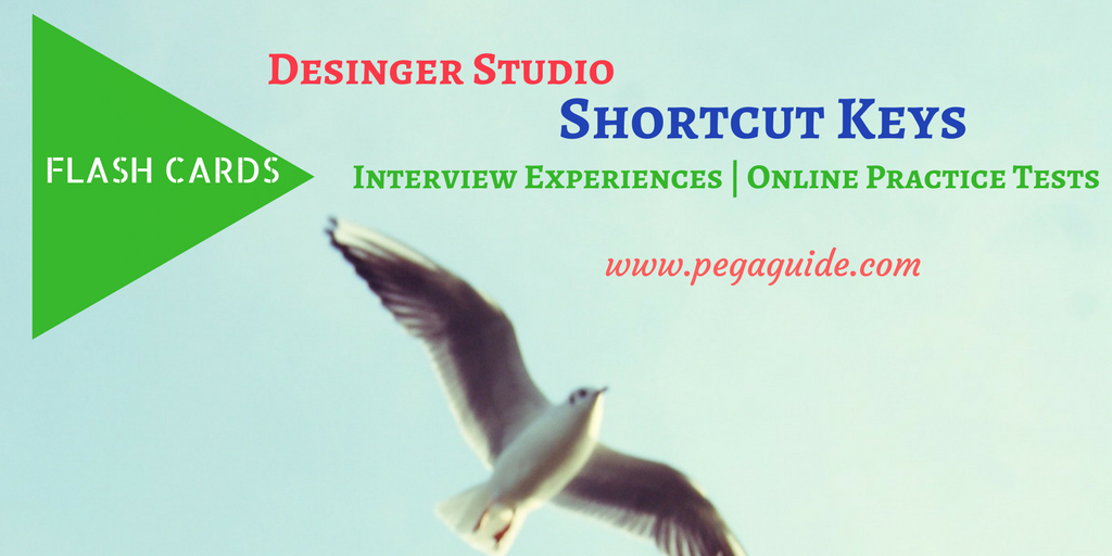 Designer Studio shortcut keys